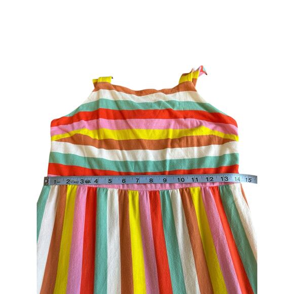 J.Crew Multicolor Sleeveless Beachy Resort Rainbow Stripe Maxi Dress Size XS - Picture 10 of 11